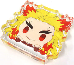 Kyojuro Rengoku Demon Slayer: Kimetsu no Yaiba Ichiban Kuji Butterfly House of Memories Mitetene Acritz Mascot Prize E Key Chain [USED]