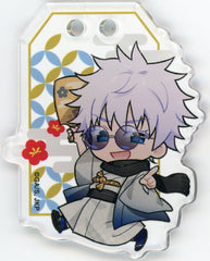 Satoru Gojo Battledore Jujutsu Kaisen Marukuji WINTER HOLIDAY Acrylic Key Chain Good Luck 01 Key Chain [USED]