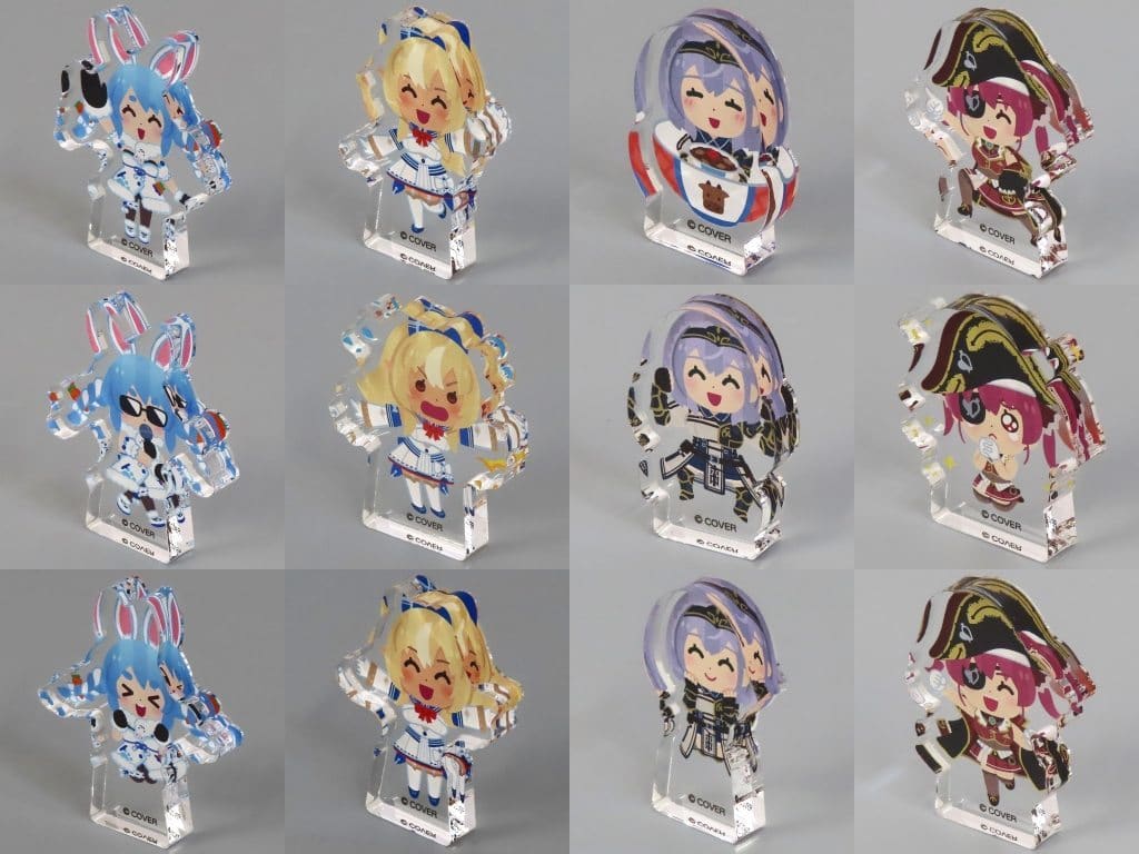 Usada Pekora, etc. VTuber Hololive X Irasutoya 3rd Generation Trading Acrylic Block Mini All 12 Types Set Acrylic Stands [USED]
