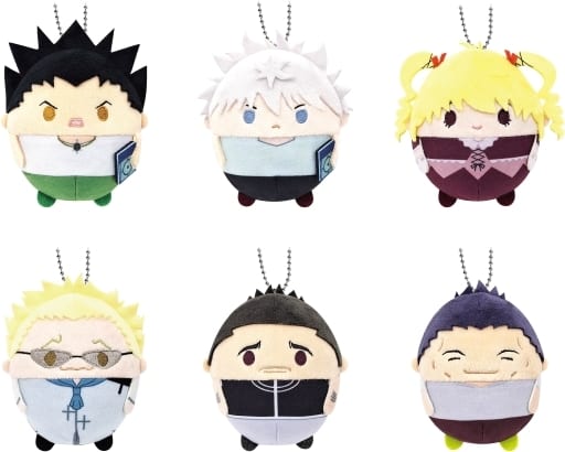 Killua Zoldyck, etc. Hunter x Hunter Fuwakororin 003 All 6 Types Set Key Chain [USED]