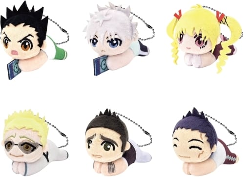 Killua Zoldyck, etc. Hunter x Hunter Hagu Chara Collection 003 All 6 Types Set Key Chain [USED]