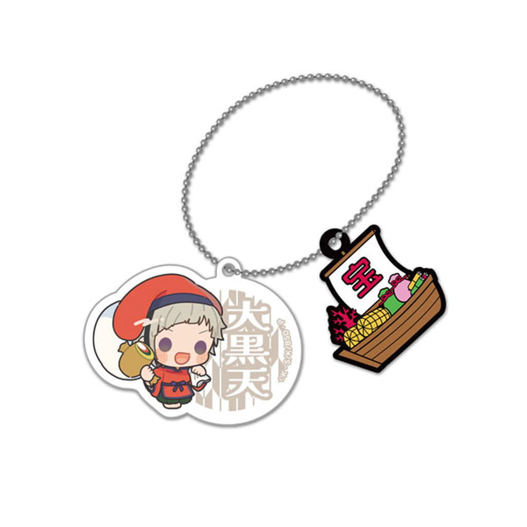 Atsushi Nakajima Bungo Stray Dogs X Seven Lucky Gods Acrylic Ball Chain with Rubber Charm Charm [USED]