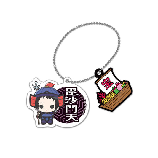 Ryunosuke Akutagawa Bungo Stray Dogs X Seven Lucky Gods Acrylic Ball Chain with Rubber Charm Charm [USED]