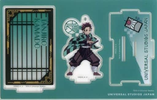 Tanjiro Kamado Demon Slayer: Kimetsu no Yaiba Collectible Acrylic Key Chain Universal Studios Japan 2024 Limited Key Chain [USED]
