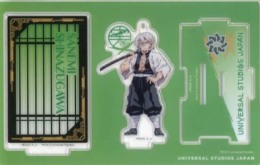 Sanemi Shinazugawa Demon Slayer: Kimetsu no Yaiba Collectible Acrylic Key Chain Universal Studios Japan 2024 Limited Key Chain [USED]