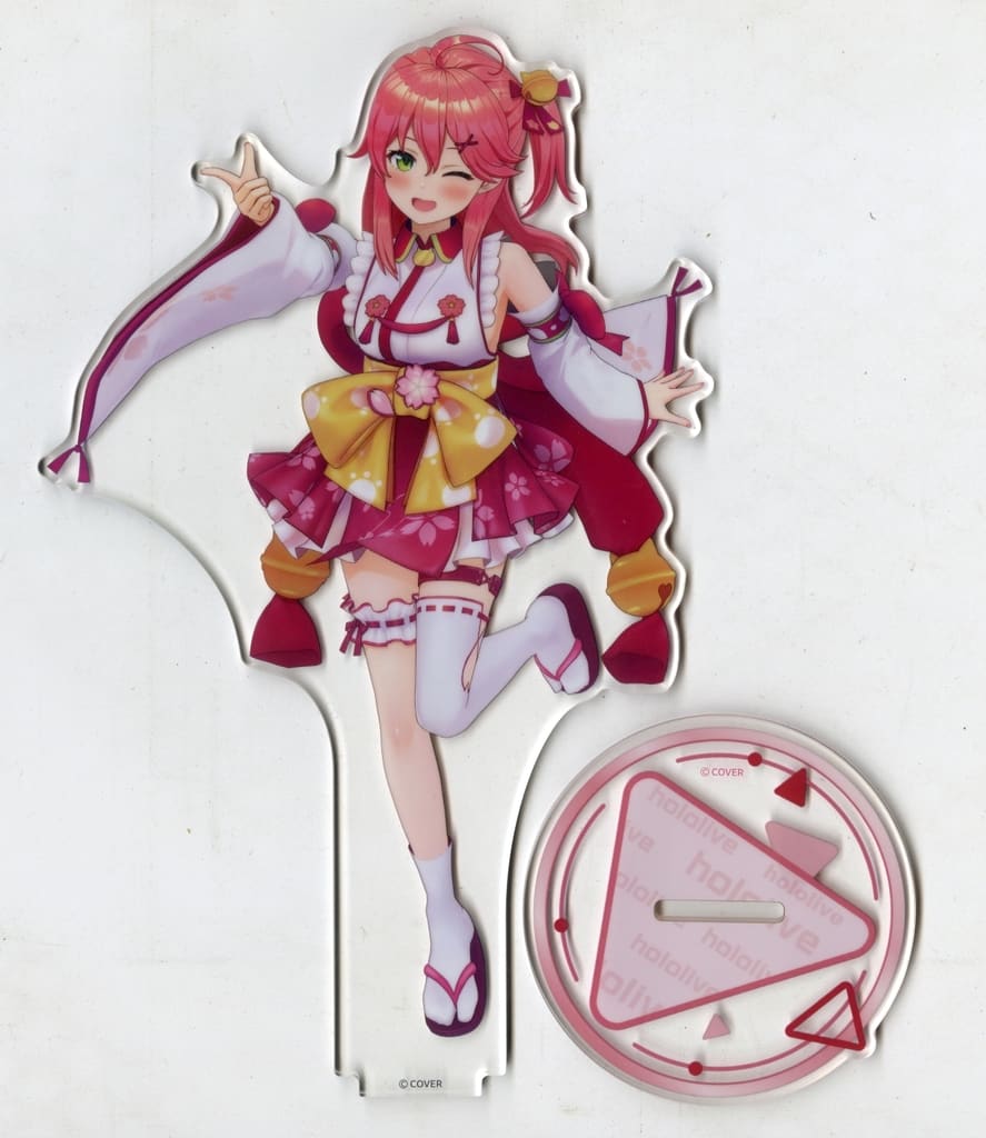 Sakura Miko 2019 Shrine Maiden Reveal Version VTuber Hololive 3D Acrylic Stand Acrylic Stands [USED]
