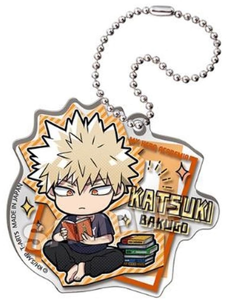 My Hero Academia Katsuki Bakugo Defome Reading Acrylic Keychain Keychains [USED]