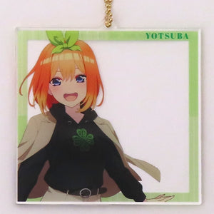 Yotsuba Nakano Newly Drawn Flower Motif Coordination Ver. The Quintessential Quintuplets Movie arti-mate Photo Frame Style Big Acrylic Key Chain animate Limited Key Ring [USED]