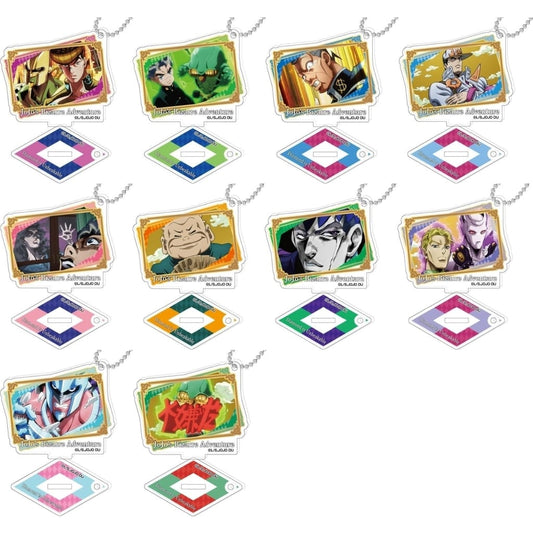 Josuke Higashikata, etc. JoJo's Bizarre Adventure Part 4: Diamond is Unbreakable Photo Stand Acrylic Key Chain All 10 Types Set Key Chain [USED]