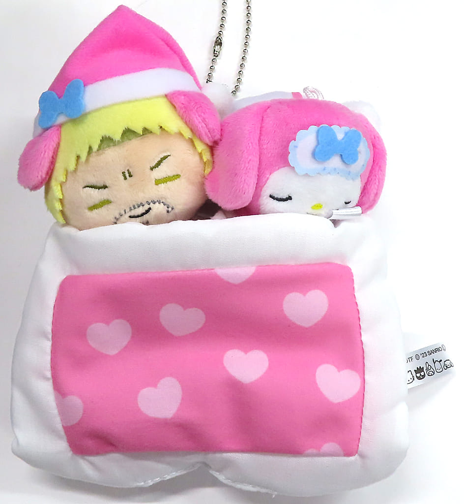 Reiner Braun My Melody Attack on Titan X Sanrio Characters Ofuton Plush Toy Mascot 3rd Key Chain [USED]