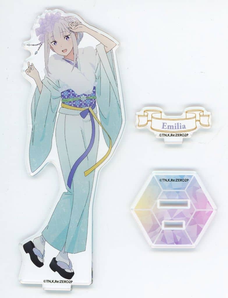 Emilia Re:ZERO -Starting Life in Another World- Newly Drawn Acrylic Stand Re:Zero Starting Life in Ramen Limited Acrylic Stand [USED]
