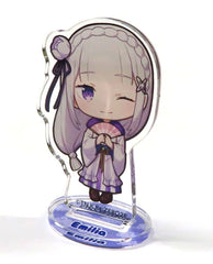 Emilia Re:ZERO -Starting Life in Another World- Mini Chara Acrylic Stand Re:Zero Starting Life in Ramen Limited Acrylic Stand [USED]