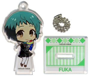 Fuka Yamagishi Persona 3 Reload Trading Acrylic Stand Key Chain Collaboration Cafe Powerd By AnimaxCafe+ Limited Key Chain [USED]