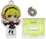 Aigis Persona 3 Reload Trading Acrylic Stand Key Chain Collaboration Cafe Powerd By AnimaxCafe+ Limited Key Chain [USED]