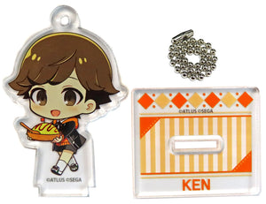 Ken Amada Persona 3 Reload Trading Acrylic Stand Key Chain Collaboration Cafe Powerd By AnimaxCafe+ Limited Key Chain [USED]