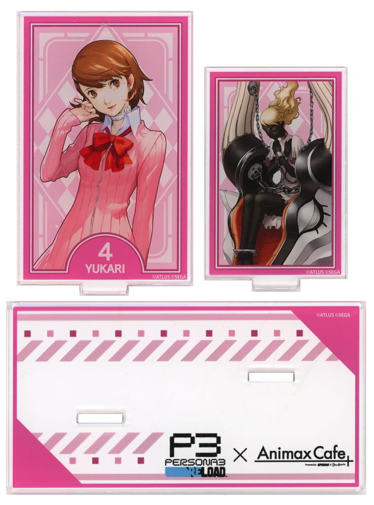 Persona 3 Reload Yukari Takeba Tarot Card Style Twin Acrylic Stand Collaboration Cafe Powerd By AnimaxCafe+ Limited Acrylic Stands [USED]