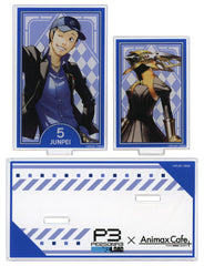 Persona 3 Reload Junpei Iori Acrylic Stand Tarot Card Style Twin Acrylic Stand Collaboration Cafe Powerd By AnimaxCafe+ Limited Acrylic Stands [USED]