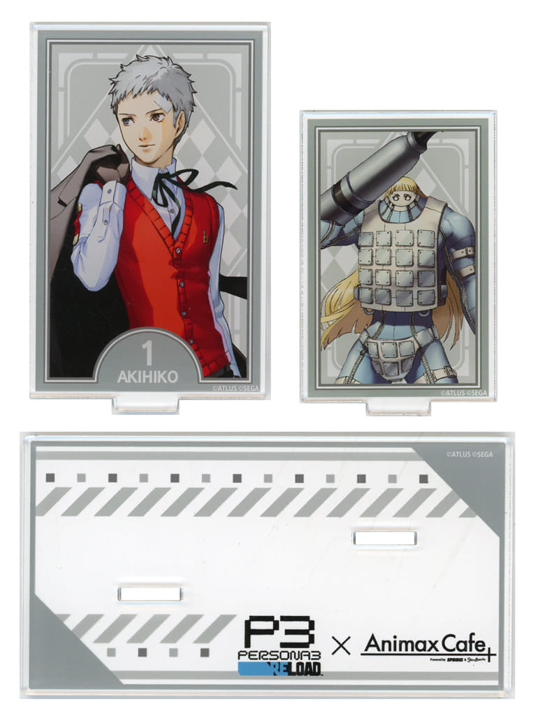 Persona 3 Reload Akihiko Sanada Tarot Card Style Twin Acrylic Stand Collaboration Cafe Powerd By AnimaxCafe+ Limited Acrylic Stands [USED]