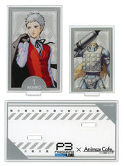 Persona 3 Reload Akihiko Sanada Tarot Card Style Twin Acrylic Stand Collaboration Cafe Powerd By AnimaxCafe+ Limited Acrylic Stands [USED]