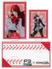 Persona 3 Reload Mitsuru Kirijo Tarot Card Style Twin Acrylic Stand Collaboration Cafe Powerd By AnimaxCafe+ Limited Acrylic Stands [USED]