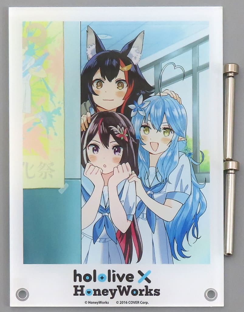 Ookami Mio, etc. VTuber Hololive x Honeyworks Senpai. Acrylic Board Horohanigaoka Purchasing Department at Tower Records Exclusive Acrylic Stands [USED]