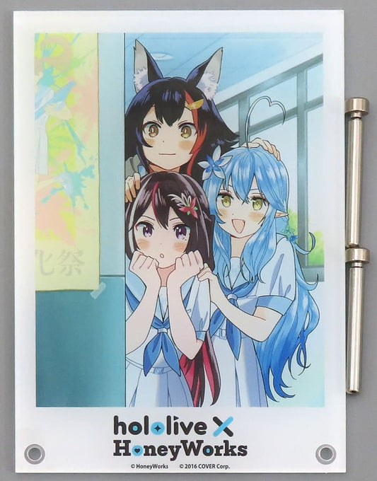 Ookami Mio, etc. VTuber Hololive x Honeyworks Senpai. Acrylic Board Horohanigaoka Purchasing Department at Tower Records Exclusive Acrylic Stands [USED]