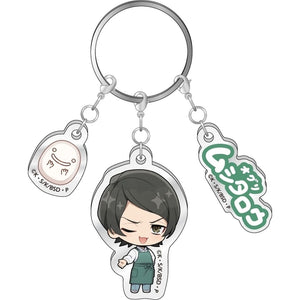 Mushitaro Oguri Bungo Stray Dogs Triple Acrylic Key Chain Bungo Dagashiten Ver. Key Chain [USED]