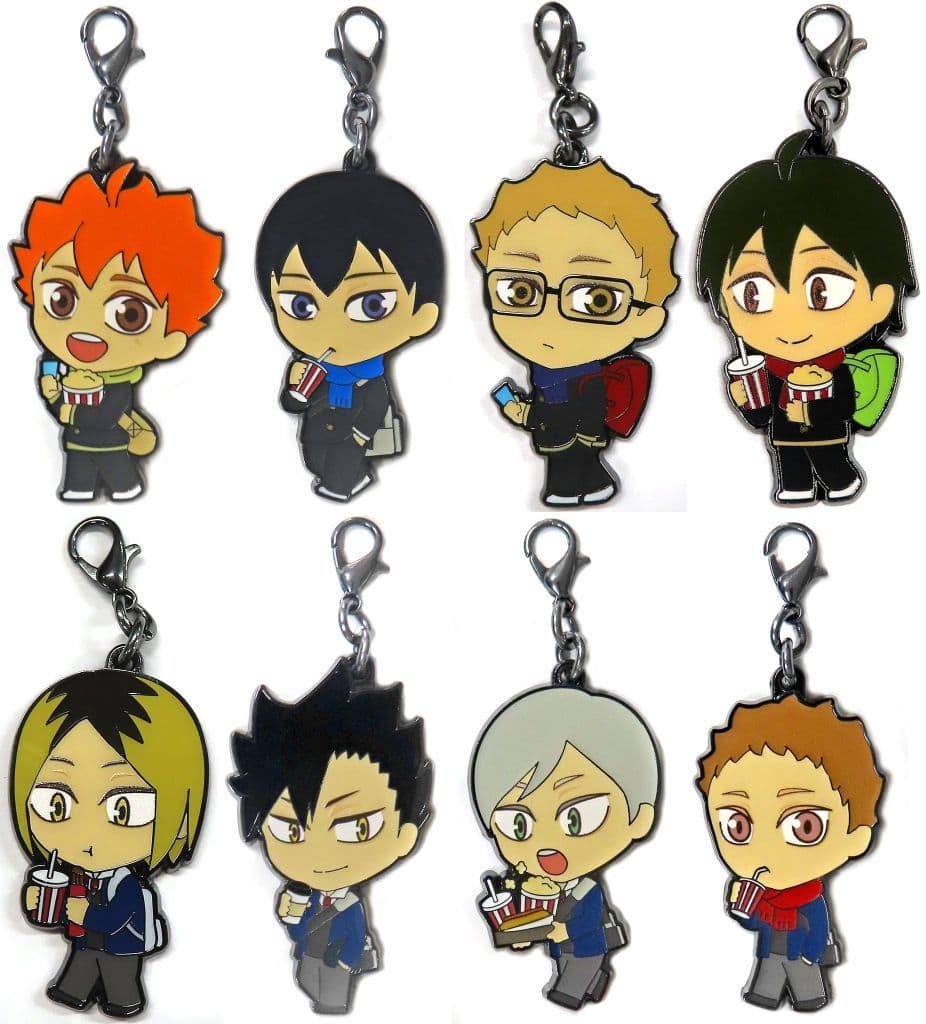 Shoyo Hinata, etc. Haikyu!! Movie: Battle of the Garbage Dump Metal Charm Collection Theater Limited All 8 Types Set Charm [USED]
