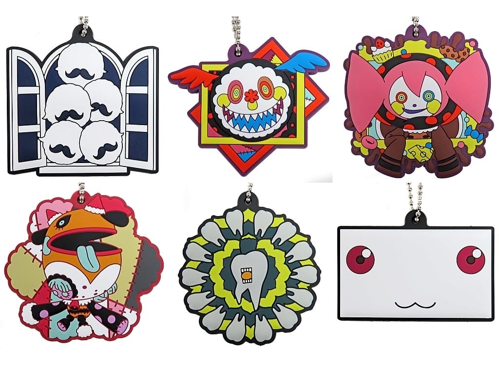 Kyubey, etc. Puella Magi Madoka Magica The Movie Rebellion Rubber Keychain All 6 Types Set Key Chain [USED]