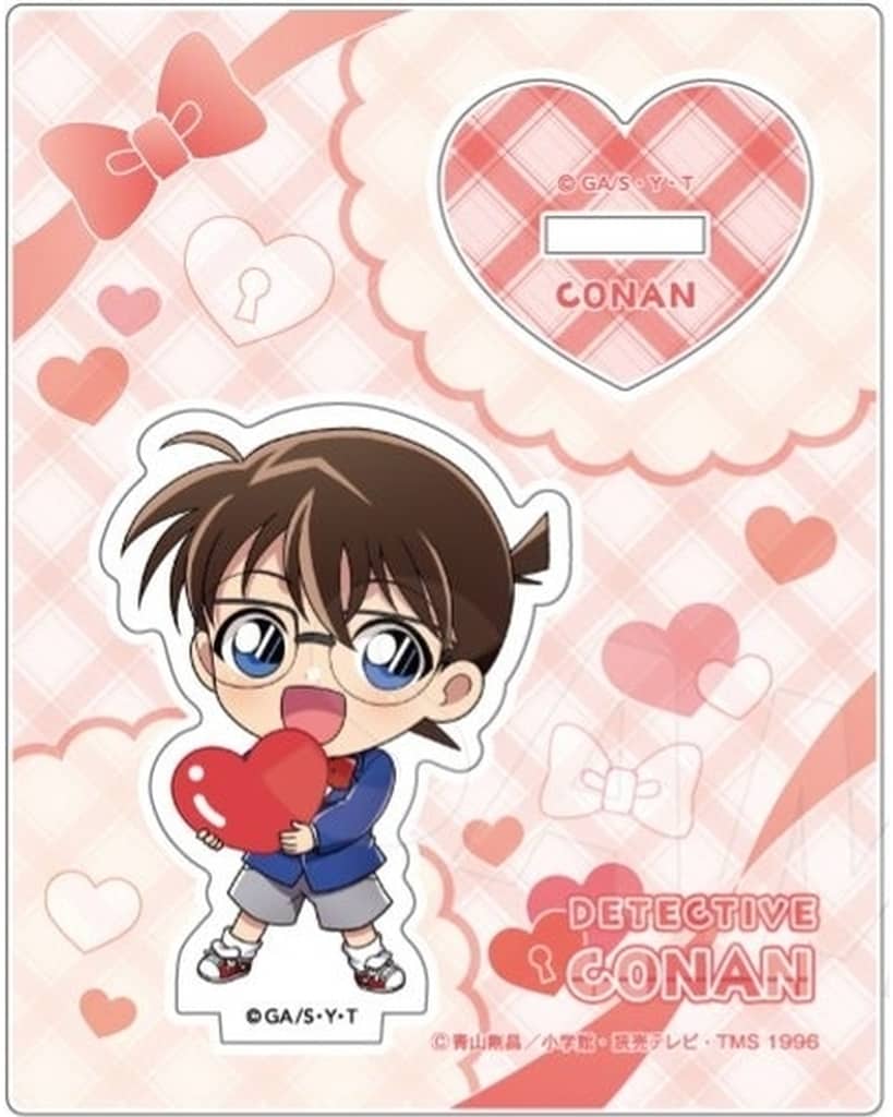 Conan Edogawa Detective Conan Acrylic Stand Colorful Heart Acrylic Stand [USED]
