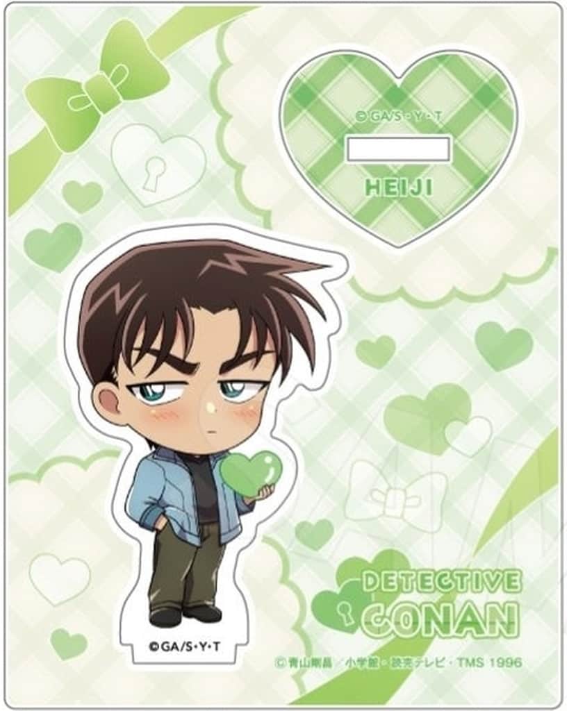 Hattori Heiji Detective Conan Acrylic Stand Colorful Heart Acrylic Stand [USED]