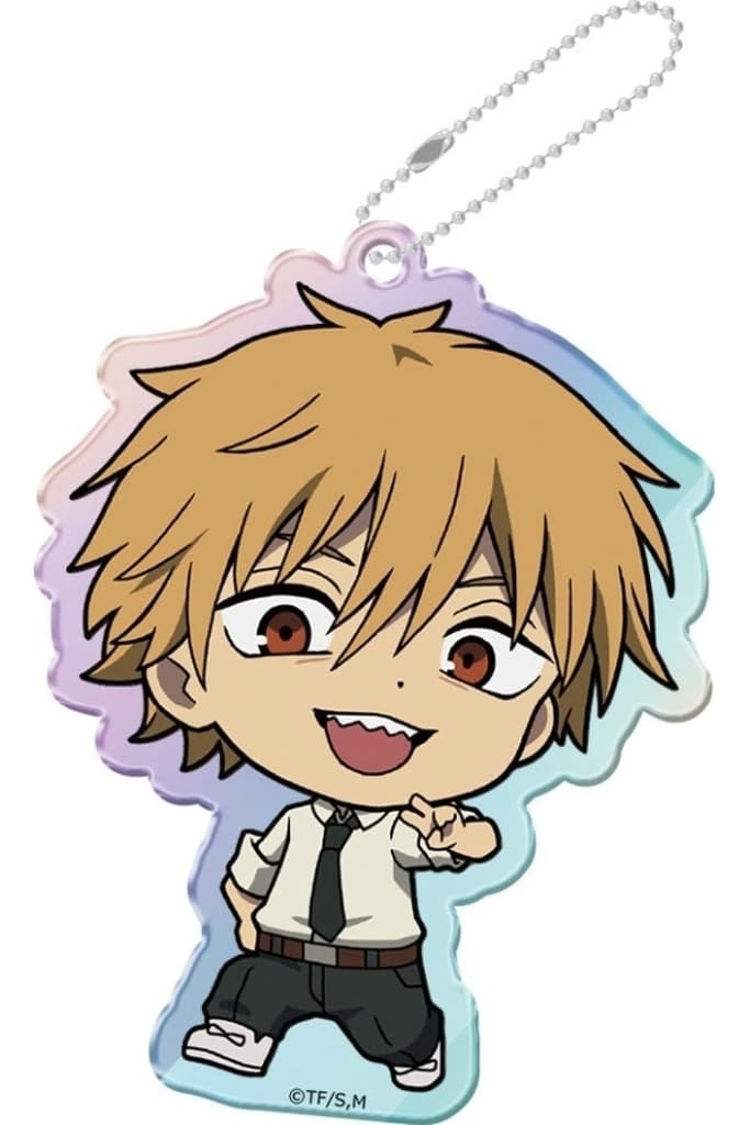 Chainsaw Man Denji Hologram Acrylic Keychain Keychains [USED]