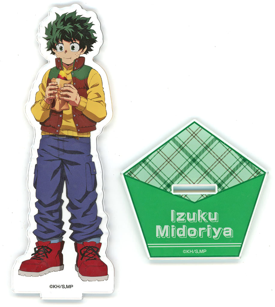 My Hero Academia Izuku Midoriya Newly Illustrated Big Acrylic Stand Roasted Sweet Potato Ver. Don Quijote Limited Acrylic Stands [USED]