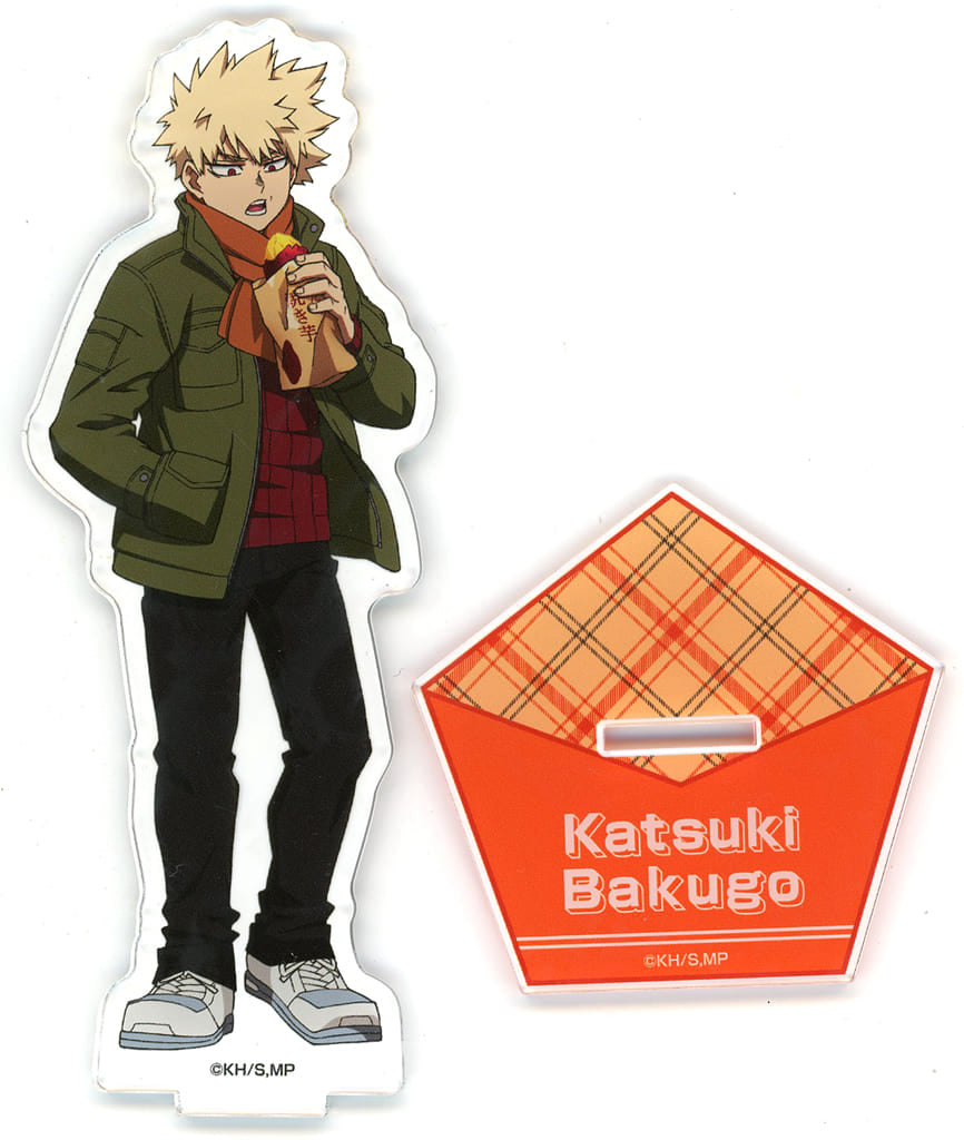 My Hero Academia Katsuki Bakugo Newly Illustrated Big Acrylic Stand Roasted Sweet Potato Ver. Don Quijote Limited Acrylic Stands [USED]