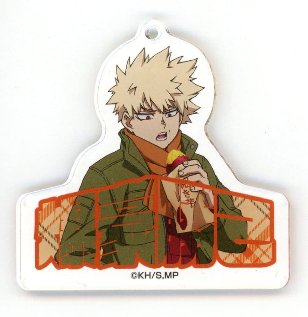 My Hero Academia Katsuki Bakugo Newly Drawn Acrylic Keychain Collection Roasted Sweet Potato Ver. Don Quijote Limited Keychains [USED]