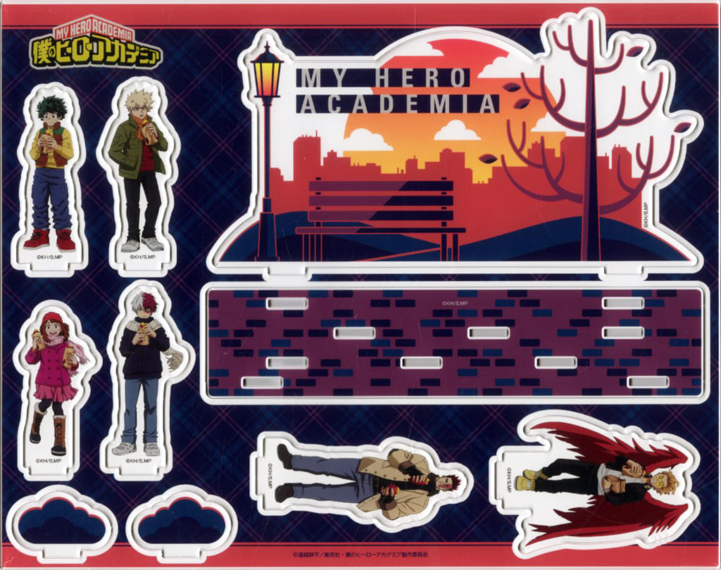 My Hero Academia Izuku Midoriya & Others Original Acrylic Diorama Roasted Sweet Potato Ver. Don Quijote Limited Acrylic Stands [USED]