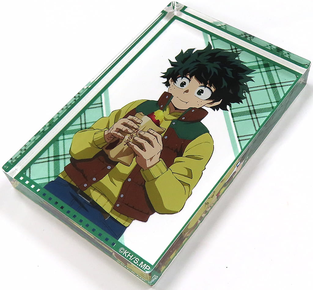 My Hero Academia Izuku Midoriya Original Illustration Acrylic Block Collection Roasted Sweet Potato Ver. Don Quijote Limited Acrylic Stands [USED]