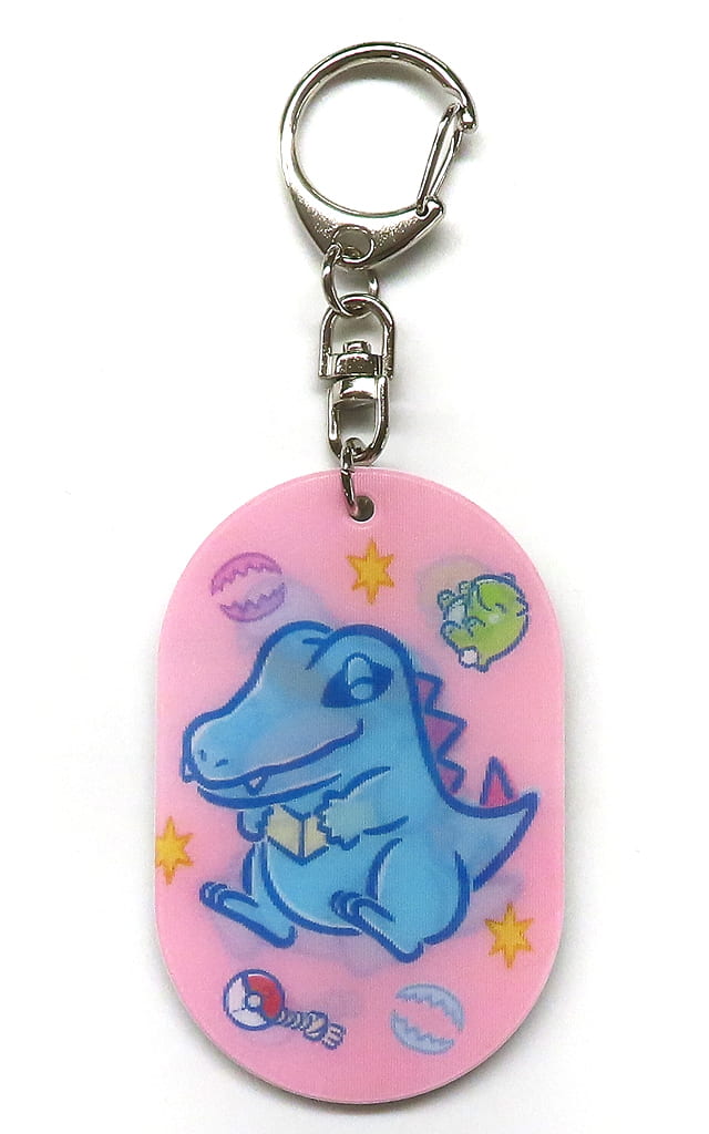 Totodile Pokemon Changing Acrylic Keychain Collection Biting Team Pokemon Center Limited Key Chain [USED]