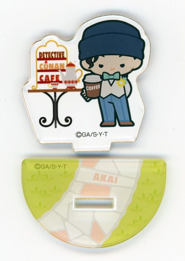 Shuichi Akai Detective Conan Mini Acrylic Stand B Detective Conan Cafe 2024 Exclusive Acrylic Stand [USED]