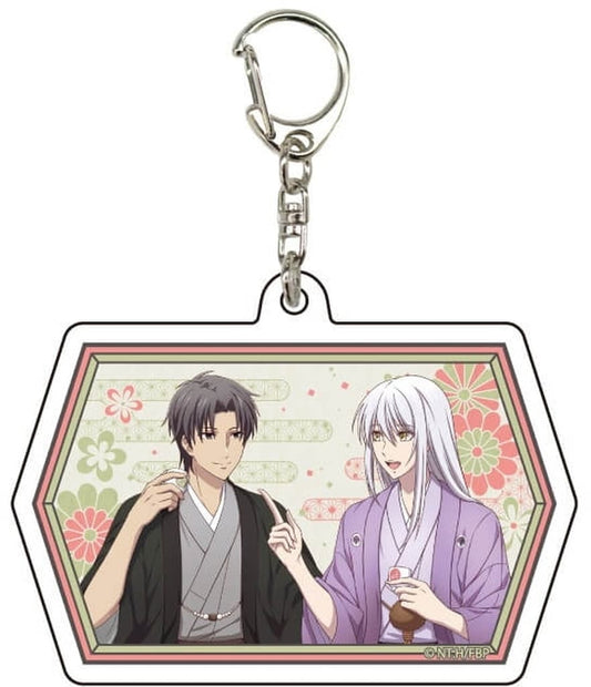 Souma Shigure Souma Ayame Fruits Basket Newly Drawn Illustration Acrylic Key Chain 20. New Year Party Ver. Key Chain [USED]