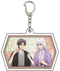 Souma Shigure Souma Ayame Fruits Basket Newly Drawn Illustration Acrylic Key Chain 20. New Year Party Ver. Key Chain [USED]