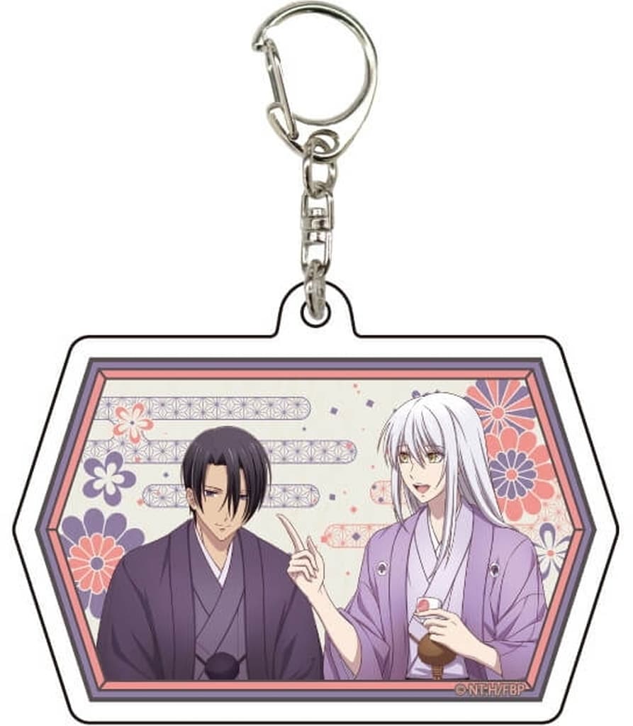 Souma Hatori Souma Ayame Fruits Basket Newly Drawn Illustration Acrylic Key Chain 20. New Year Party Ver. Key Chain [USED]
