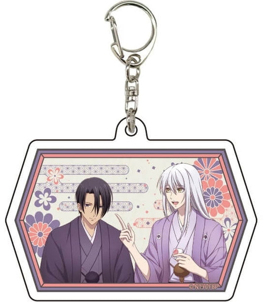 Souma Hatori Souma Ayame Fruits Basket Newly Drawn Illustration Acrylic Key Chain 20. New Year Party Ver. Key Chain [USED]