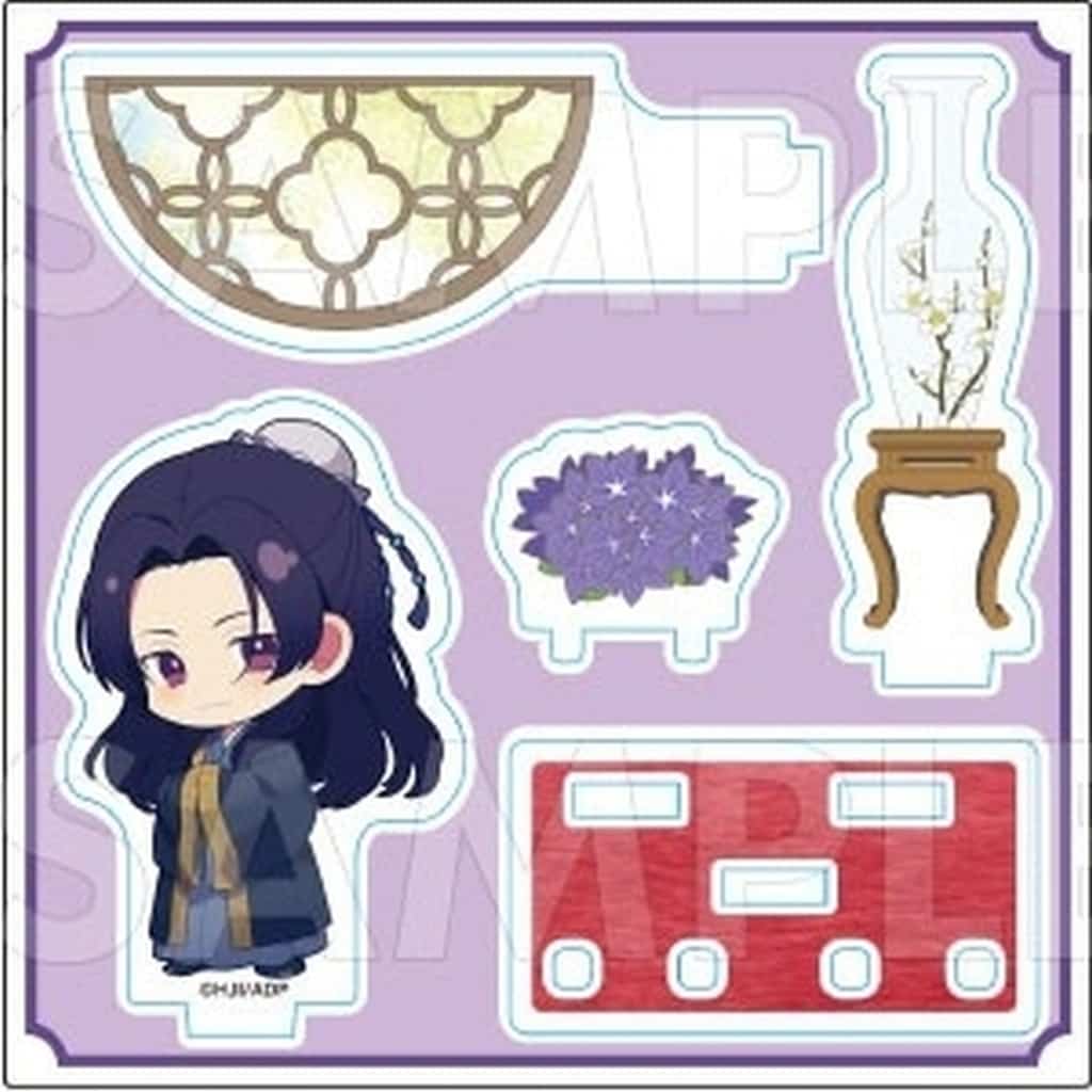 Jinshi Violet Bloom The Apothecary Diaries Trading Chibi Chara Acrylic Figures Pop-Up Store in Yurakucho Marui Limited Acrylic Stand [USED]