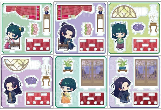 Maomao, etc. The Apothecary Diaries Trading Chibi Chara Acrylic Figures Pop-Up Store in Yurakucho Marui Limited All 6 Types Set Acrylic Stand [USED]