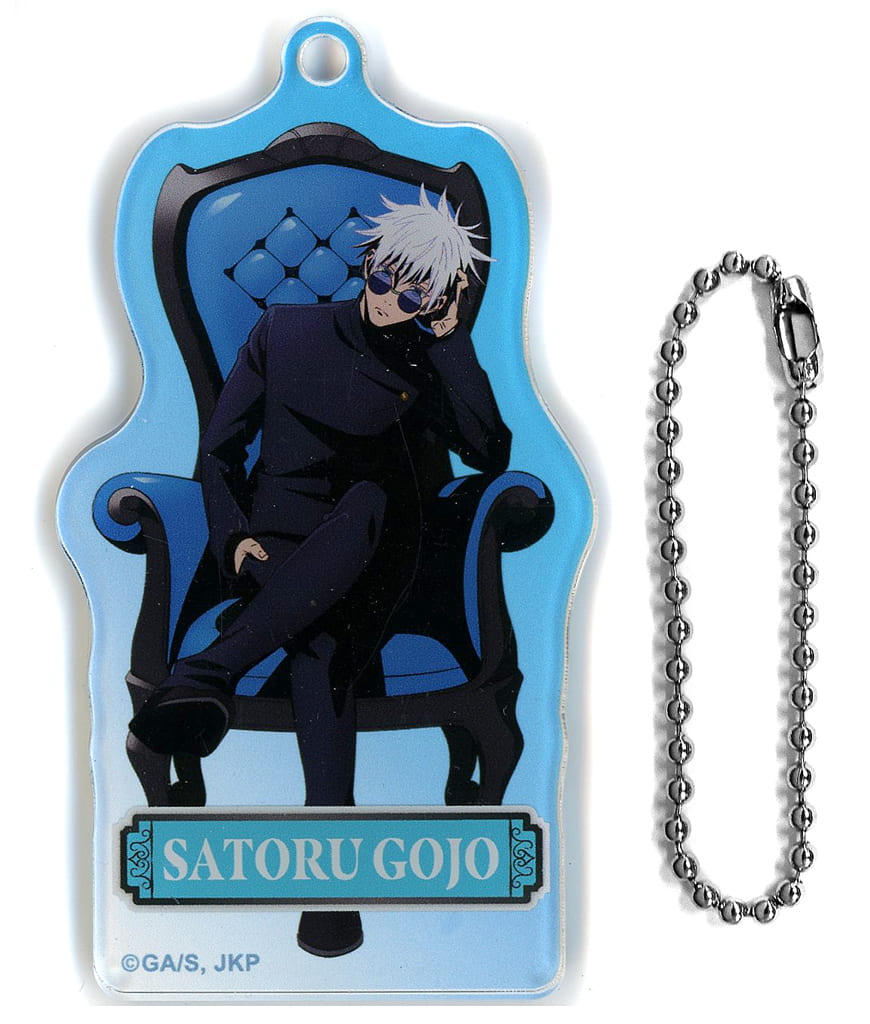 Satoru Gojo Jujutsu Kaisen Kaigyoku Gyokusetsu Trading Acrylic Key Chains Chair:Blue Key Chain [USED]
