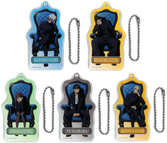Satoru Gojo, etc. Jujutsu Kaisen Kaigyoku Gyokusetsu Trading Acrylic Key Chains Chair:Blue All 5 Types Set Key Chain [USED]