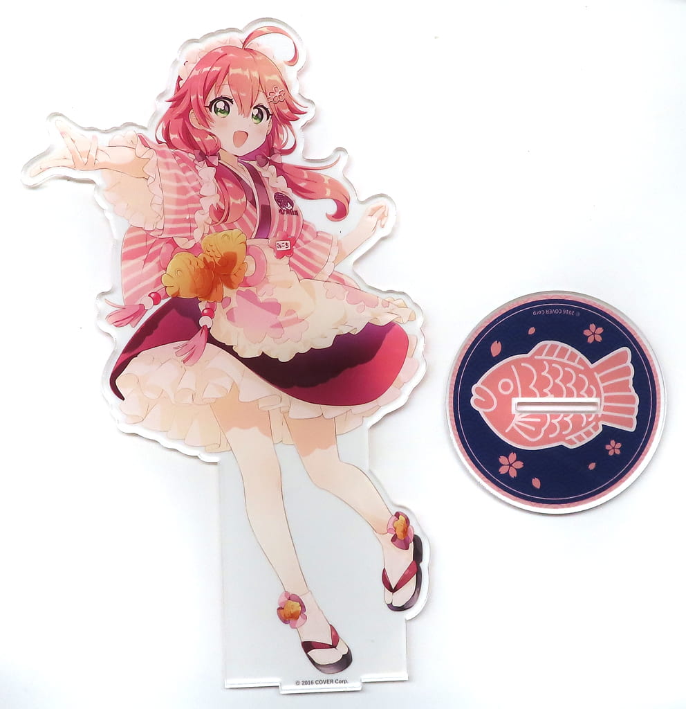 Sakura Miko VTuber Hololive Deka Acrylic Stand Poster Girl Ver. Miko Sakura Naruto Taiyaki Honpo Vol.2 EC Exclusive Acrylic Stands [USED]