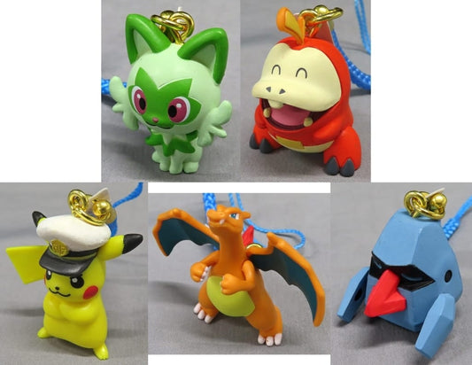 Fuecoco, etc. Pokemon Pokemon Netsuke Mascot A New Journey All 5 Types Set Key Chain [USED]