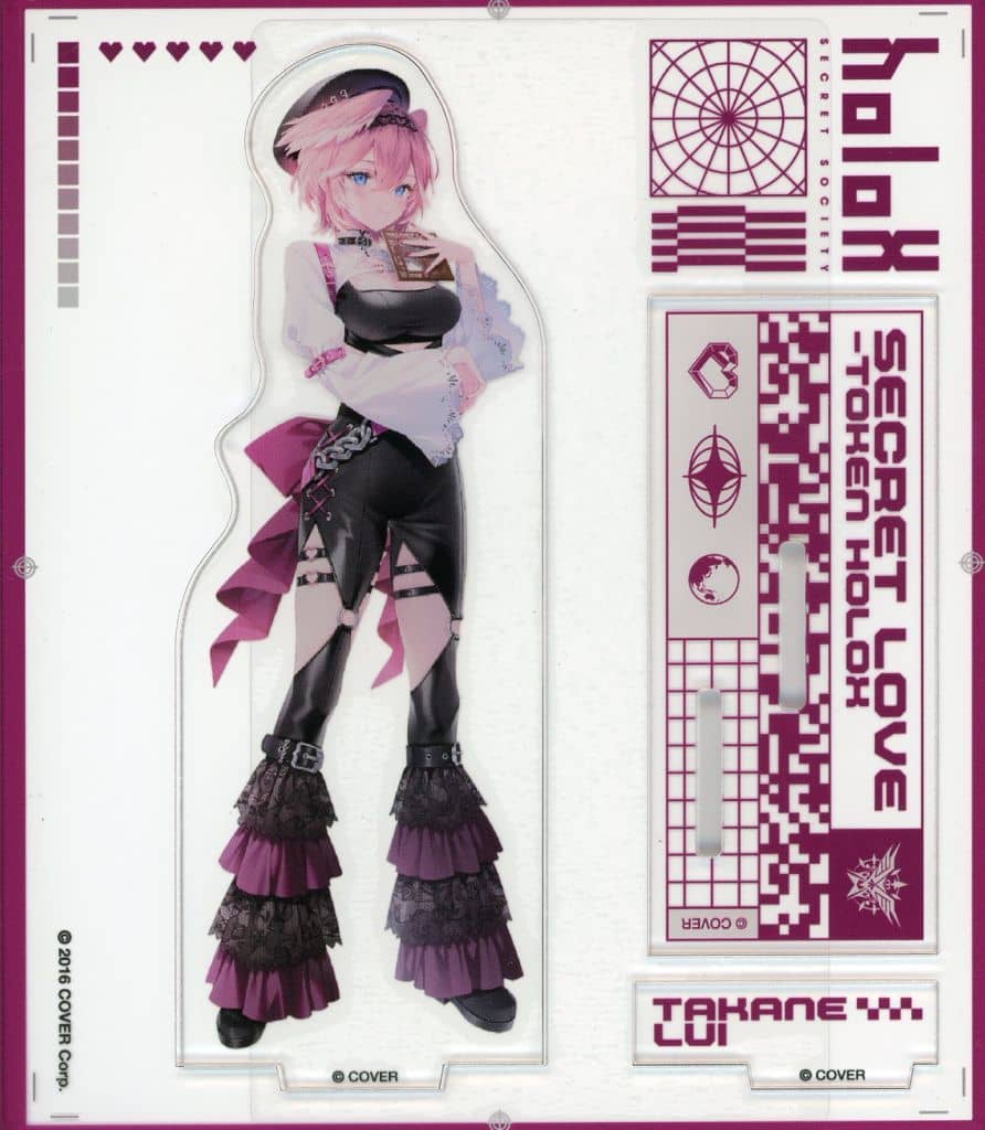 Takane Lui VTuber Hololive Acrylic Stand Secret Love-Token Holox Acrylic Stands [USED]